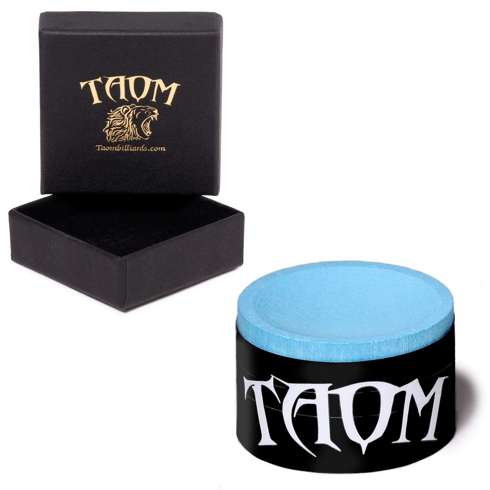 Taom Pyro Billiard Pool Cue Premium Chalk Blue w/Branded Box
