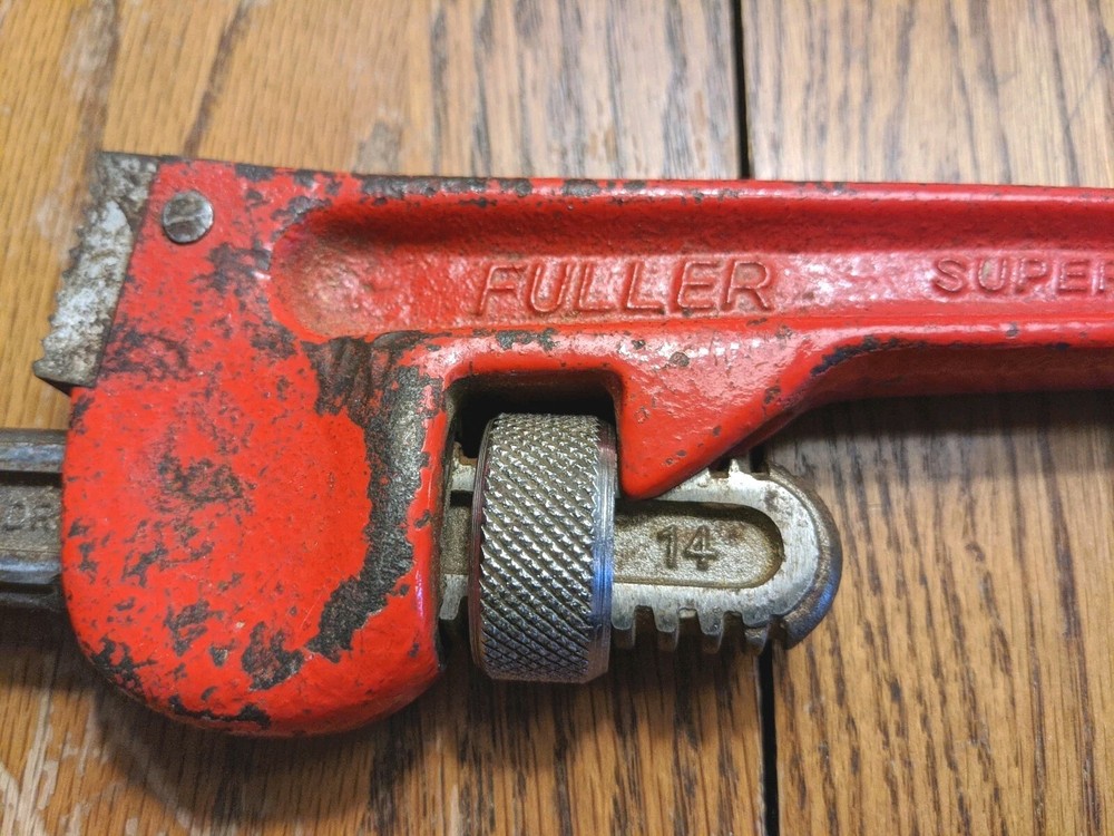 Vintage Fuller Tools Super Quality 14" Pipe Wrench Tool