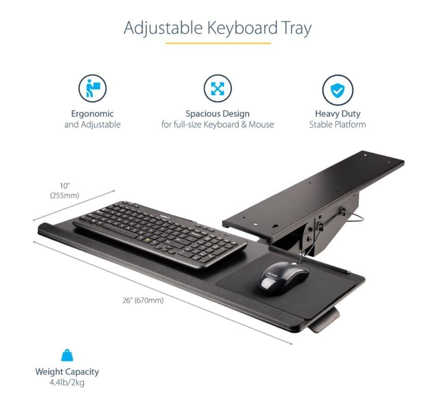 StarTech Under Desk Keyboard Tray