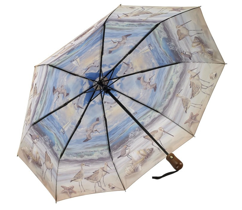 galleria Beach Scene Folding Umbrella