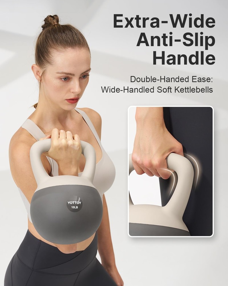 YOTTOY Soft Kettlebell, Set for Strength Training Kettlebells & Home Workouts