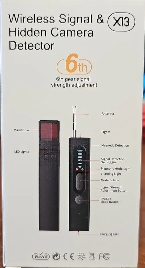 New X13 Wireless Signal & Hidden Camera Detector