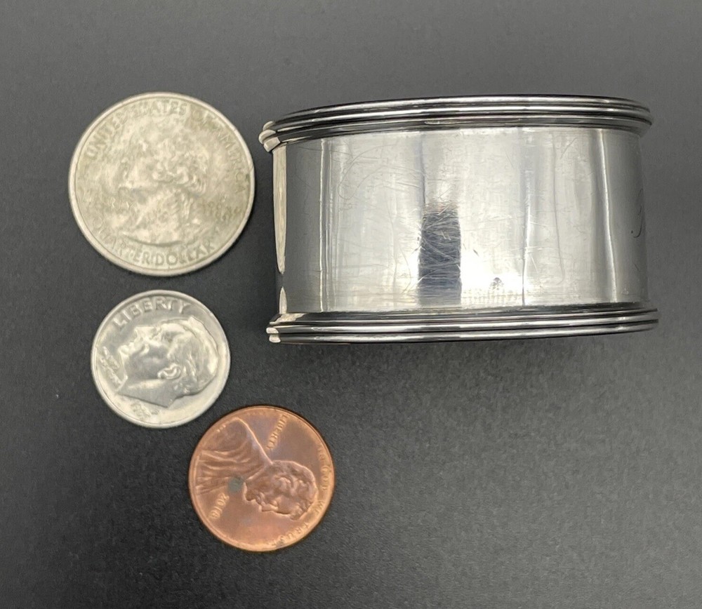 Watson Sterling Silver Napkin Ring Name Engraved “Robert”