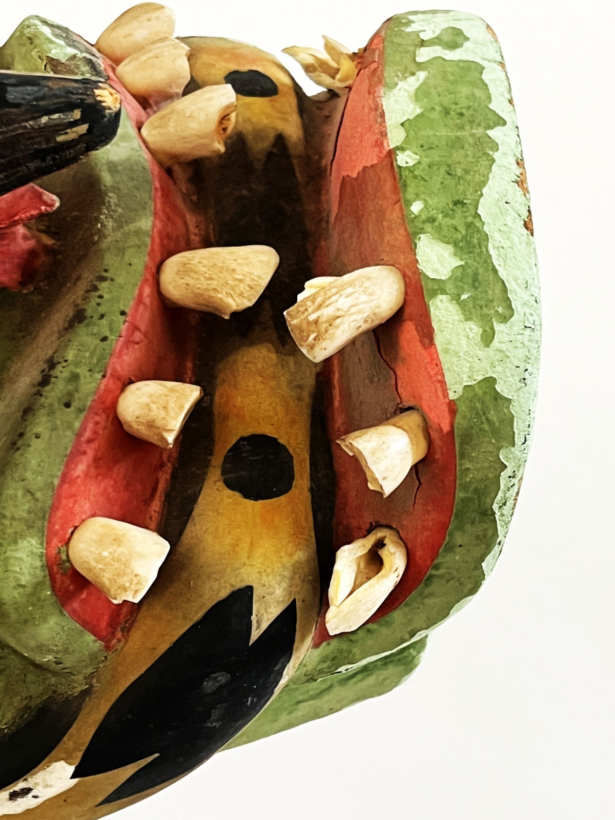 VTG VICTORIANO SALGADO URUAPAN MICHOACAN FECUNDIDAD DIABLO SNAKE WOOD MAQUE MASK