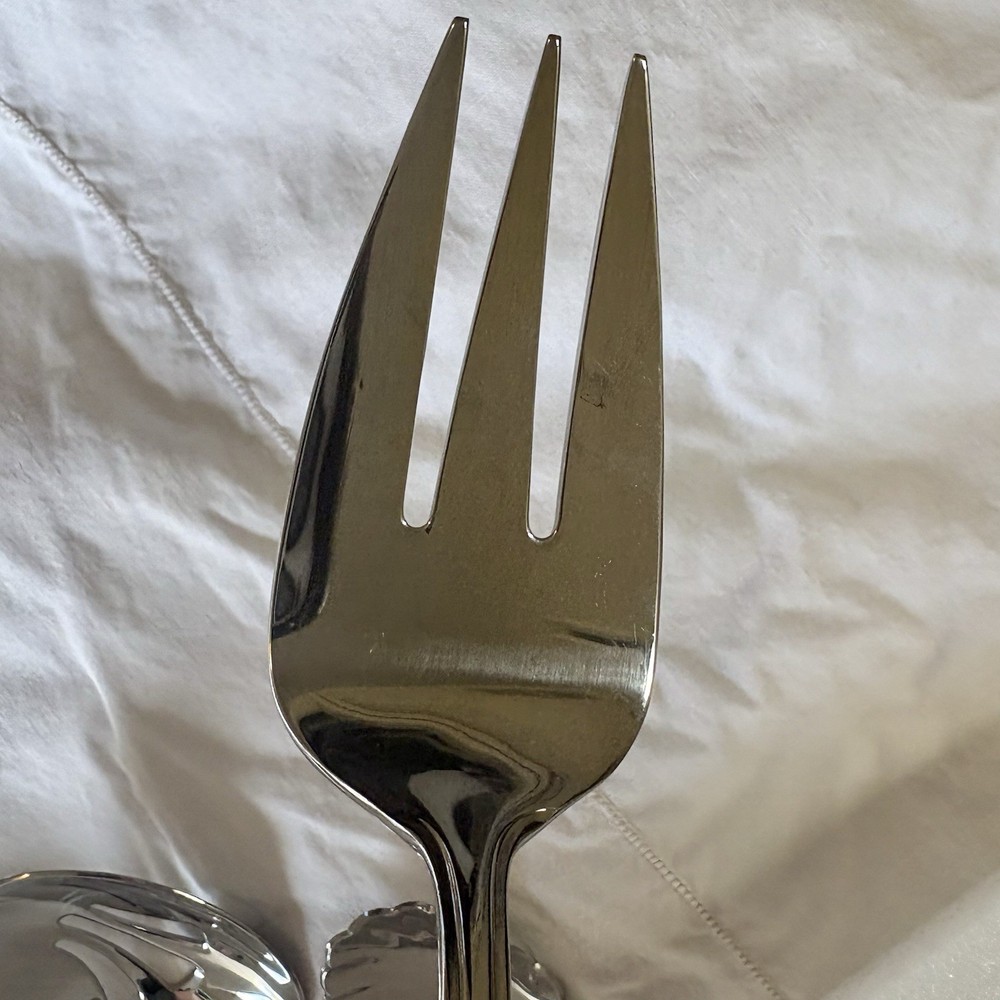 Reed & Barton BOULEVARD Stainless 5pc Hostess Serving Set - Ridges Glossy