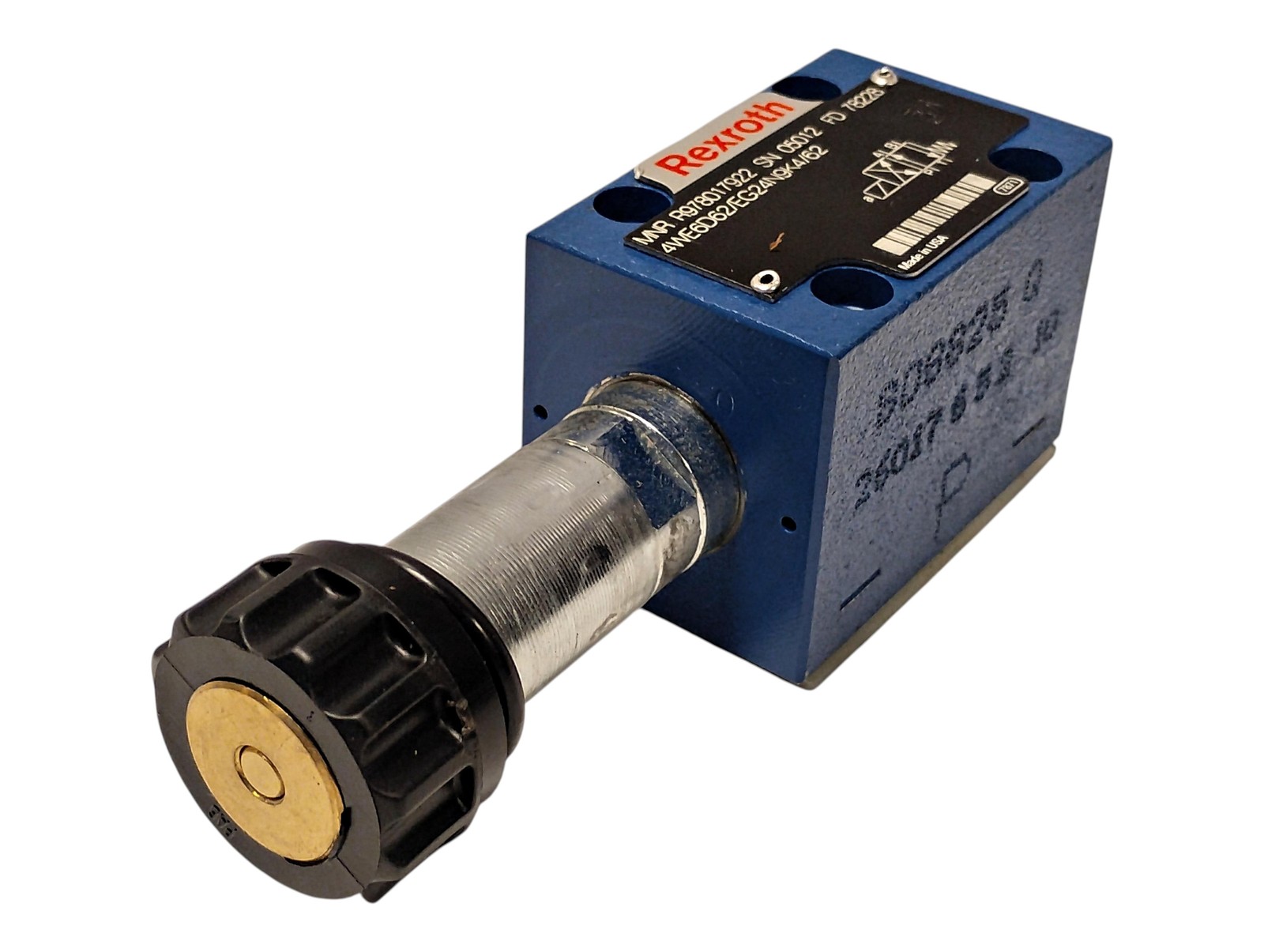 Rexroth 4WE6D62/EG24N9K4/62 Manual Hydraulic Spool Valve