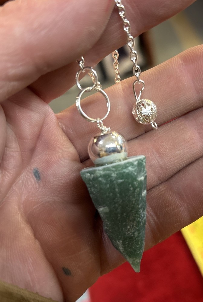 Raw Green Aventurine pendulum