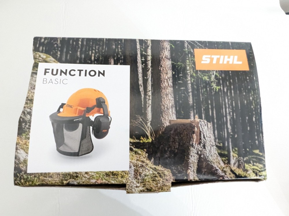 GENUINE OEM STIHL FUNCTION BASIC CHAINSAW SAFETY HELMET AND VISOR 0000 888 0810