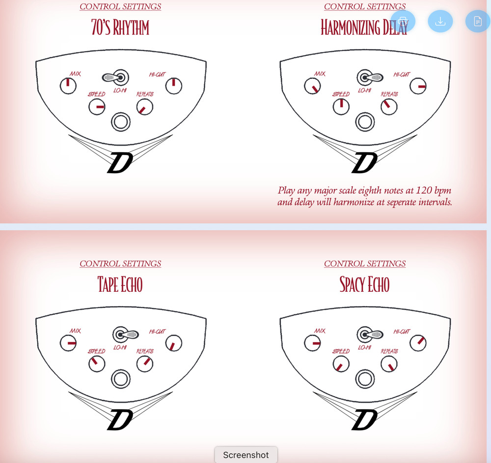 Danlectro Dan-Echo Delay Pedal First Mode including adapter