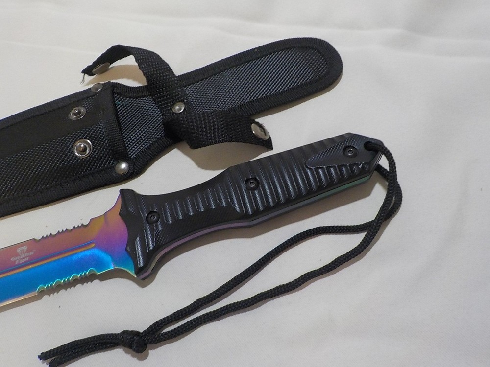 Snake Eye "Rainbow" Foxed Blade Dagger