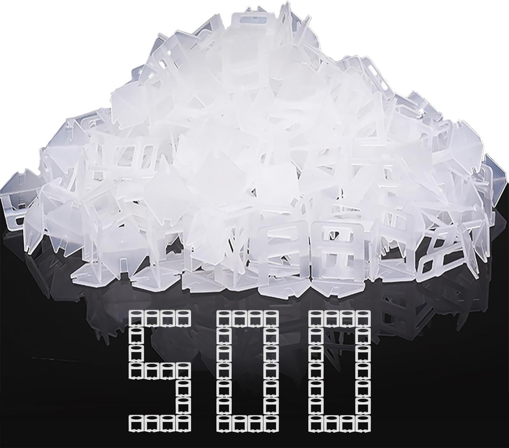 Transparent Tile Leveling Clips for 1/8 Inch Grouting Joint Installation