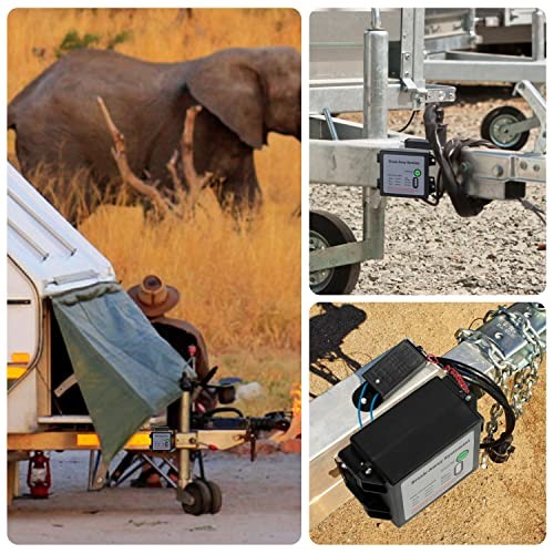 12V Trailer Breakaway Kit with LED Test Light - Electric Break Away System,