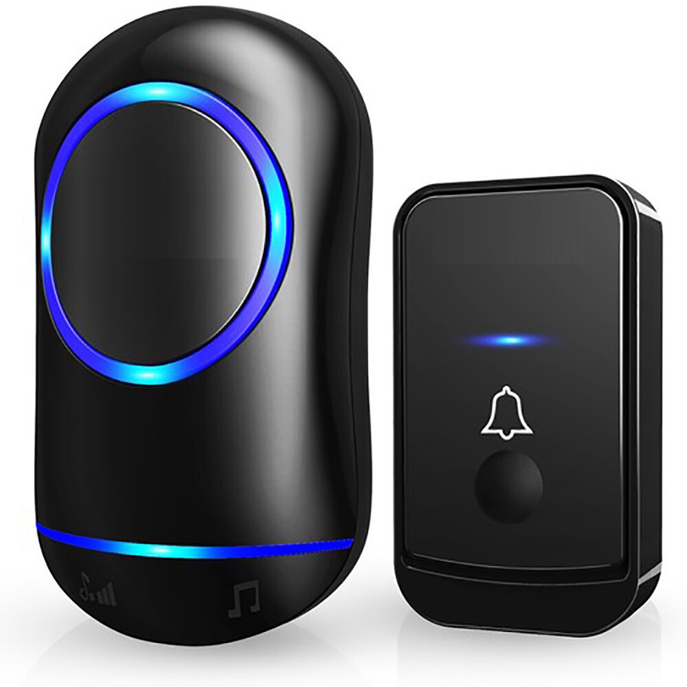 Wireless Doorbell Chime Waterproof Plugin Receiver Adjustable Volume 1000FT Kit