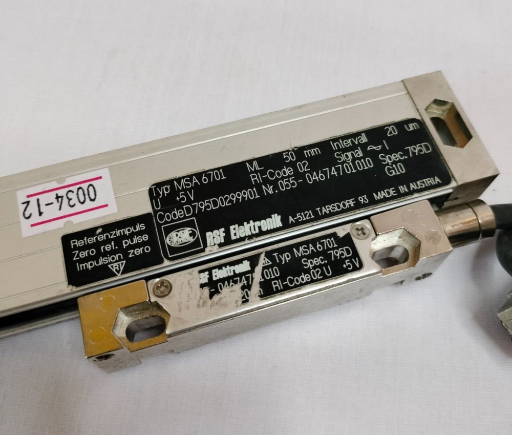 RSF Elektronik MSA 6701 MSA6701 ML 50mm Linear Encoder Made in Austria