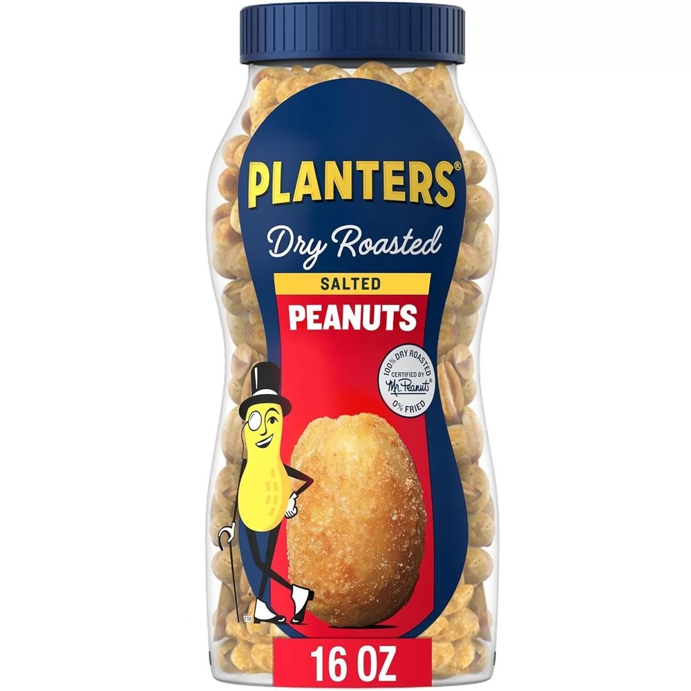 Planters Salted Dry Roasted Peanuts 16 oz