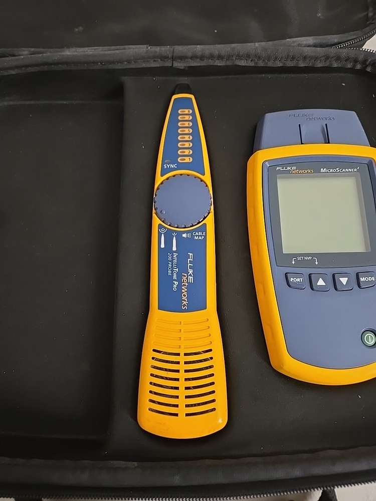 Fluke Networks Microscanner2 Cable Verifier Tester Kit MS2-100 Intellitone Pro 2