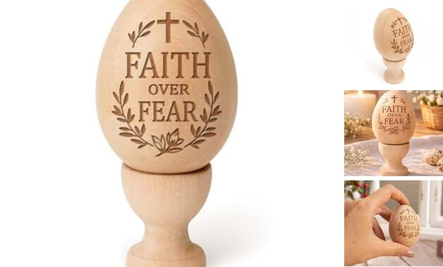 He Is Risen Easter Decor – Religious Easter Cross Decoration for TrungFaith