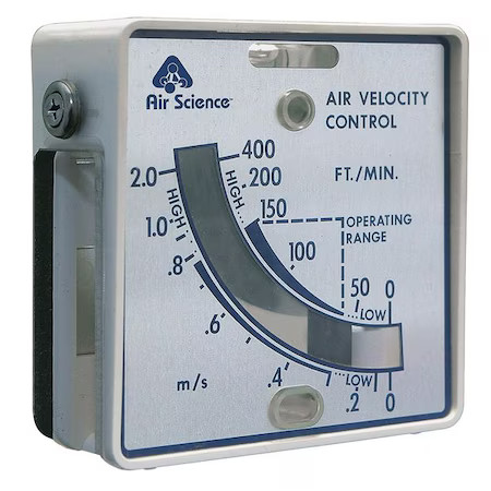 Air Science Dwyer Continuous Airflow Display Meter