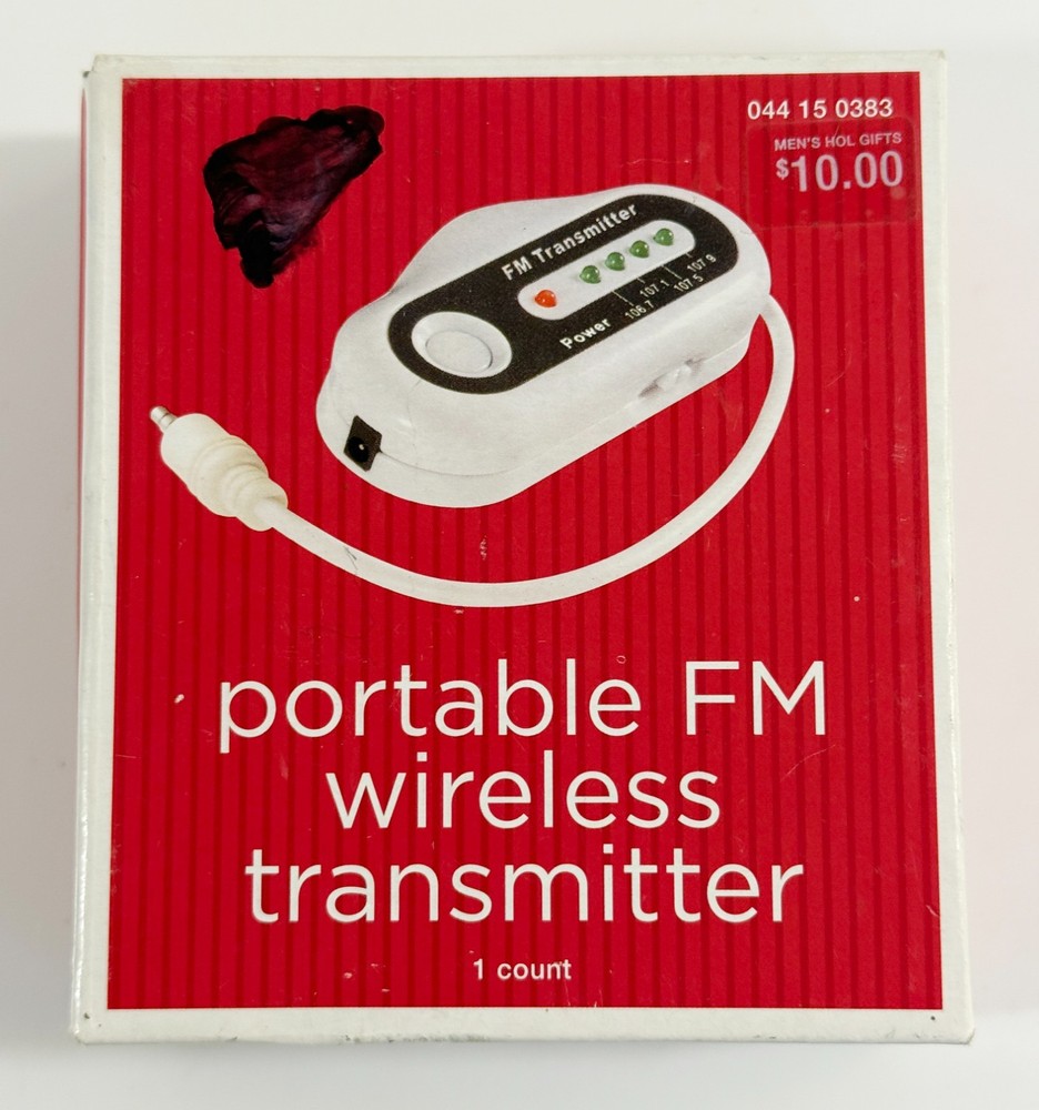 Portable FM Wireless Transmitter (BRAND NEW IN BOX)