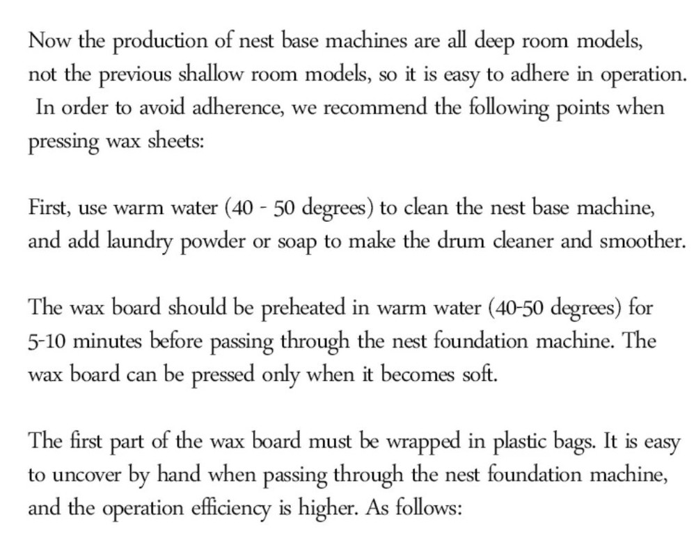 86*310mm Manual Honeycomb Embossing Machine Hive Base Plate Roller Press Machine