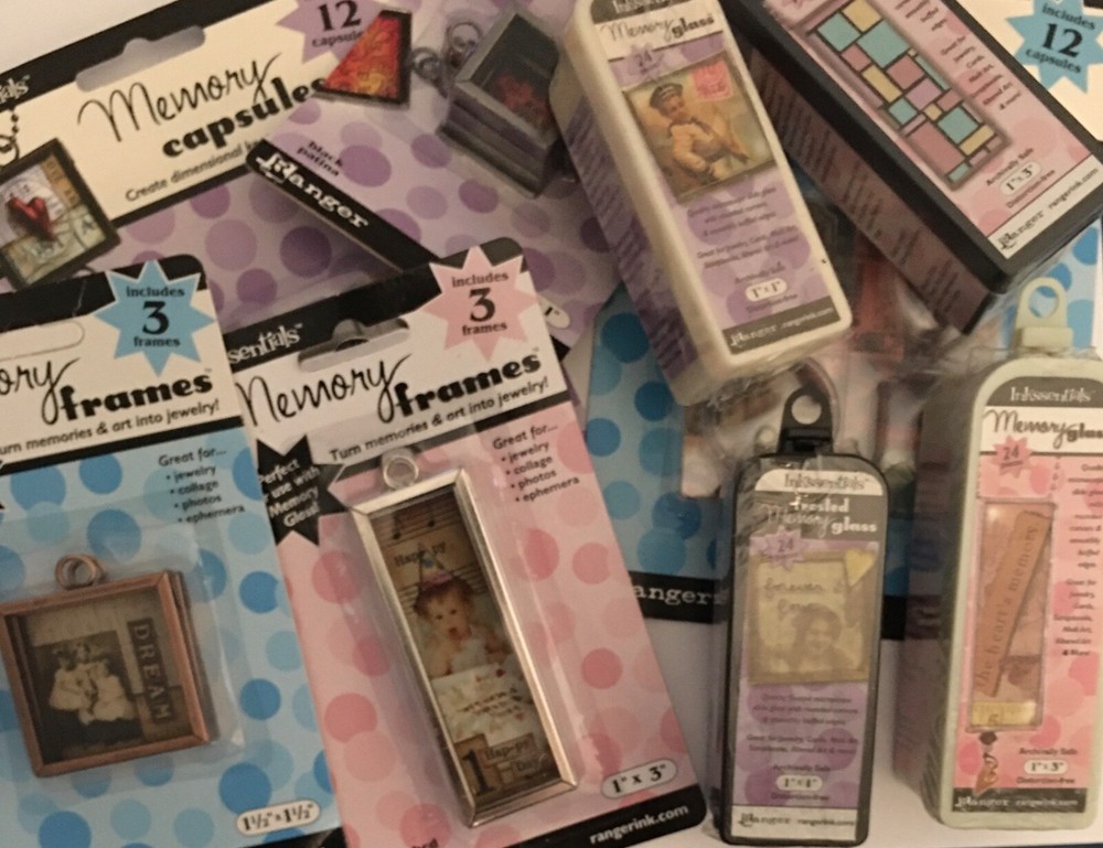 Ranger Memory Glass Slides, Frames, Capsules -Your Choice