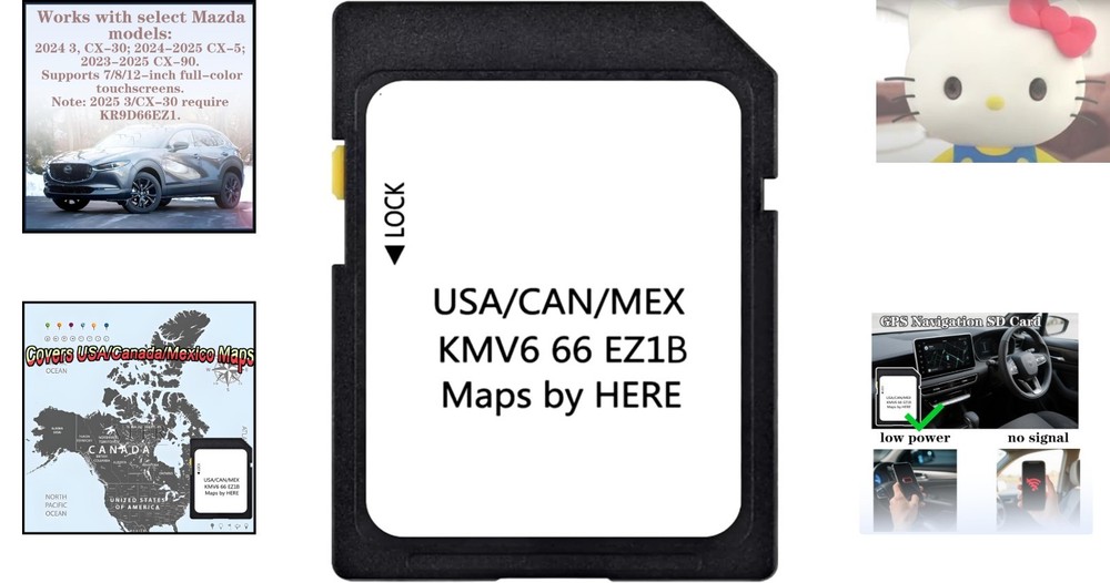 2024 Mazda Navigation SD Card - Offline Use with Waterproof, Class 10 Technology