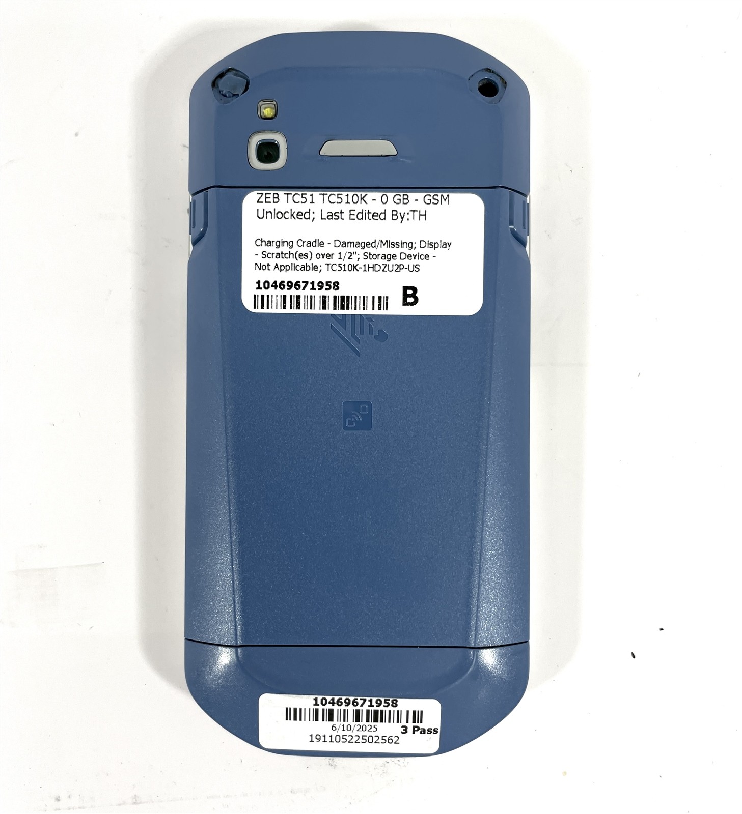 Zebra TC51 Barcode Scanner WiFi PDA TC510K-1HDZU2P-US w/ Battery