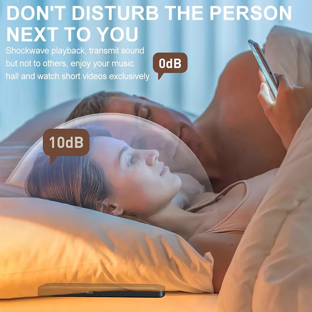 Plastic Under Pillow Speaker Rechargeable Bone Conduction Sound Box