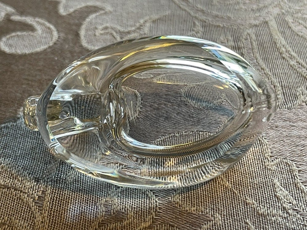 Swan Crystal Clear Open Salt Cellar Dip