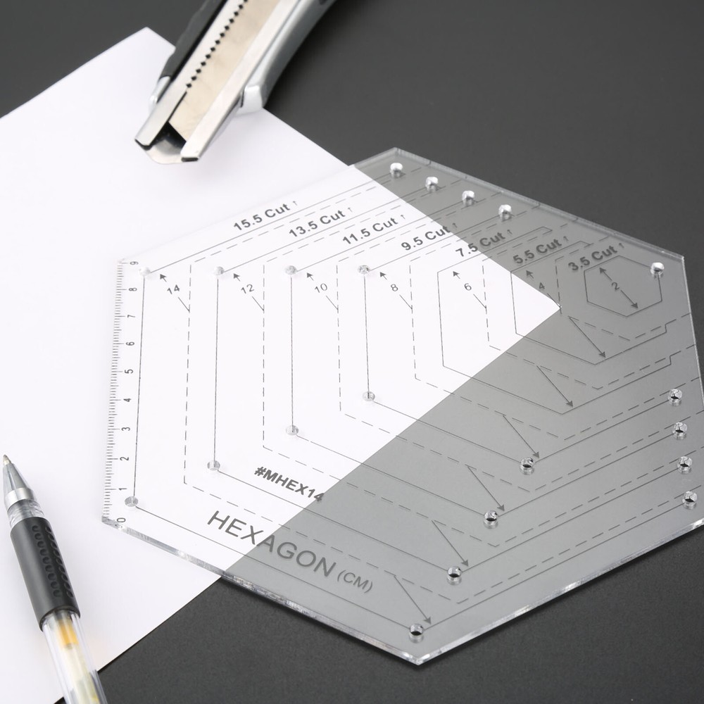 Sewing Patchwork Quilting Ruler Transparent Handmade Tailor Ruler for Home Tool