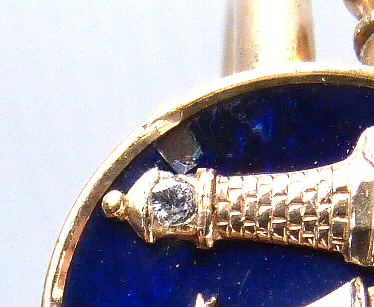 Unique Victorian Hinged Bangle Bracelet Lighthouse , Ship Sun Enamel Design 1879