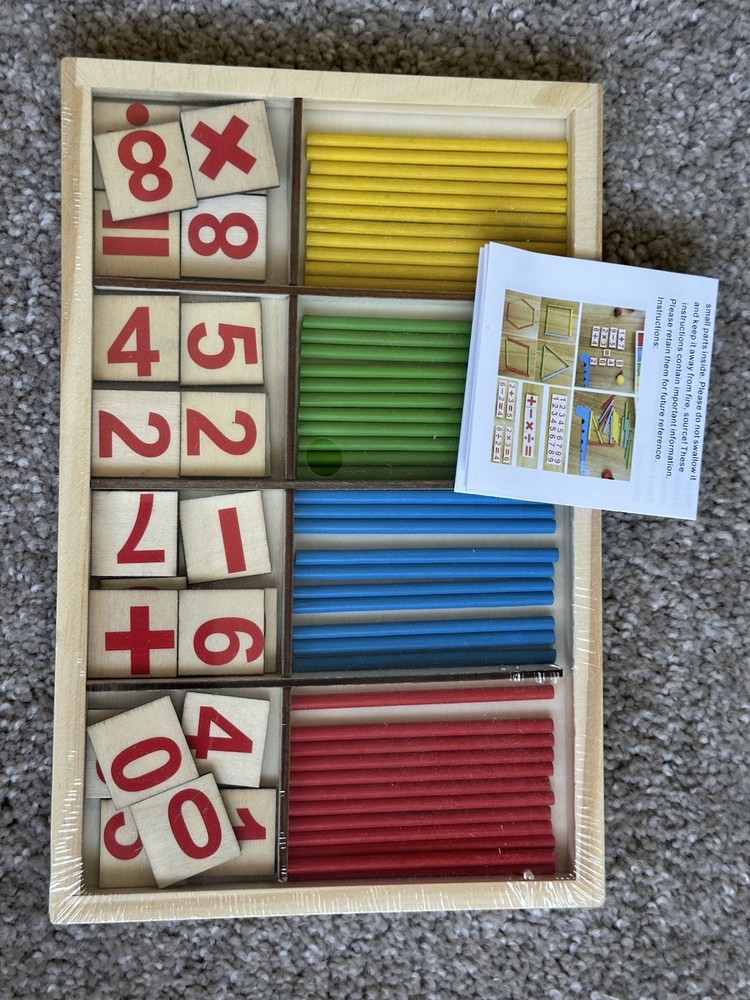 Set Wooden Math Learning/ Homeschooling- Educational Tools