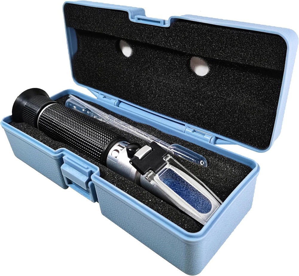 Marine Fishkeeping Essential: Salinity Refractometer 0-100 PPT with Hard Case