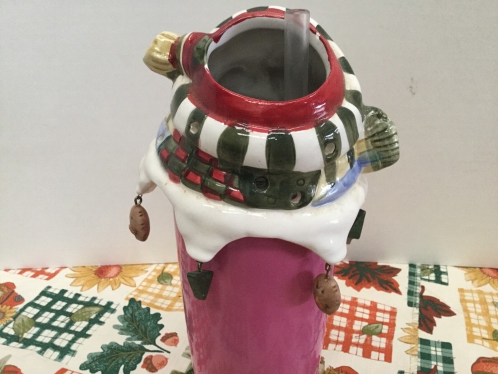 Snowman candle topper Candle Ring