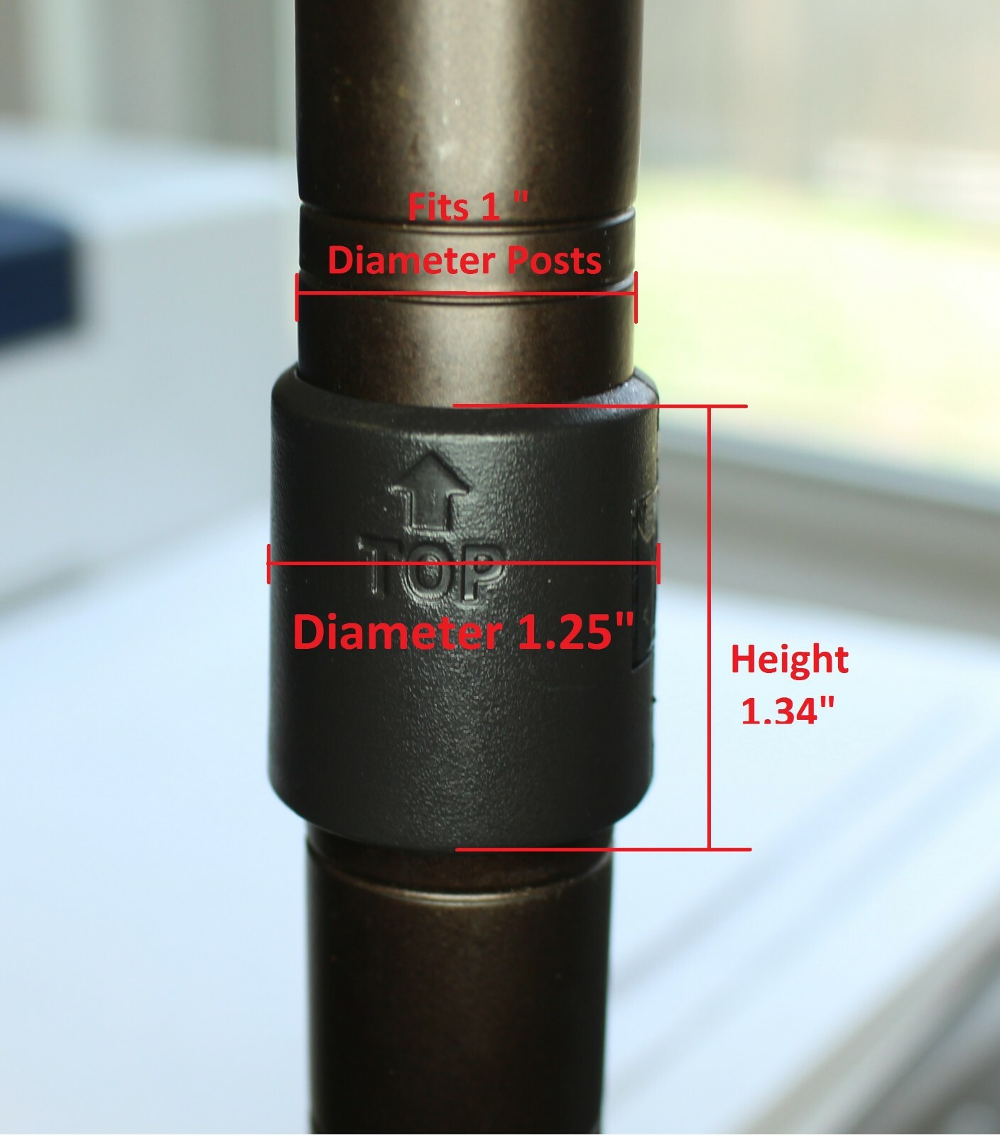 1" Diameter Wire Shelf Clips Shelving Split Sleeves Lock Locking Plastic 4 pair