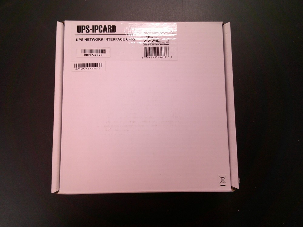 Middle Atlantic UPS-IPCARD Network Interface Card (NEW)