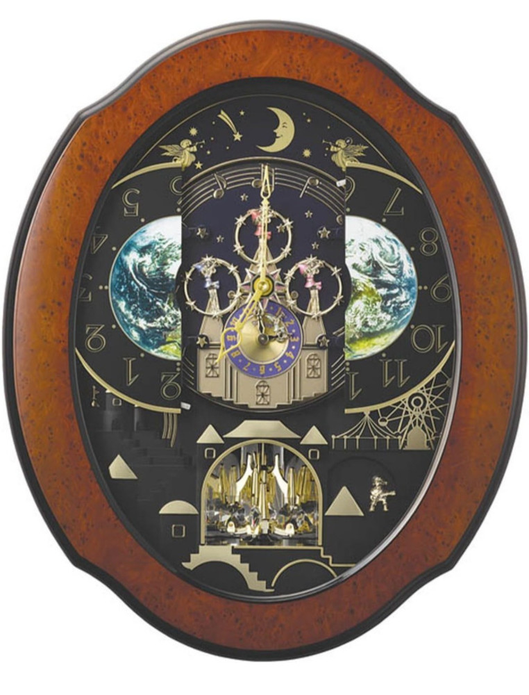 rhythm usa timecracker cosmos wall clock