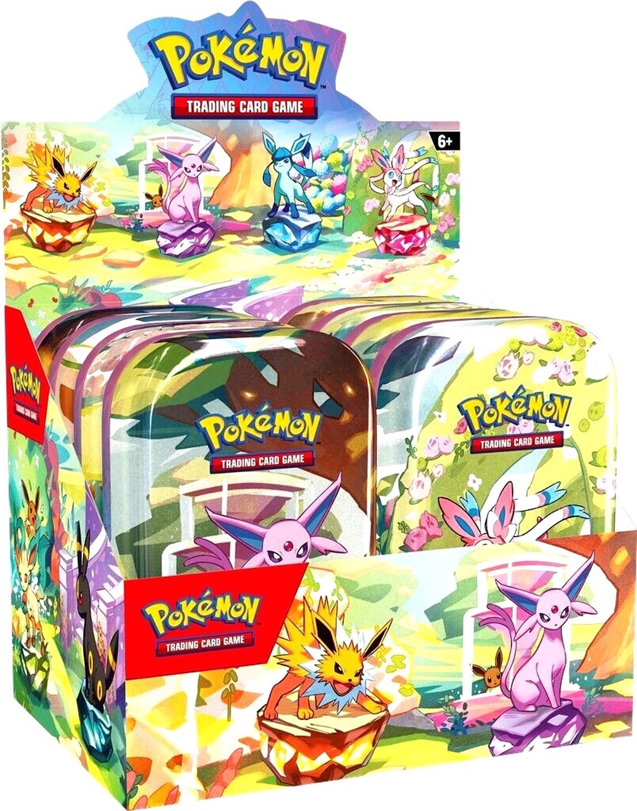 Pokemon Prismatic Evolutions Mini Tin Display (8 Mini Tins) Factory Sealed