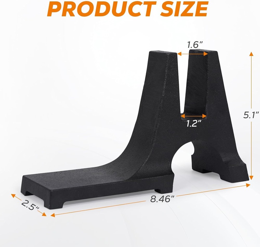 Fireback Feet Iron Fireplace Support, Cast Pair of Fireback...