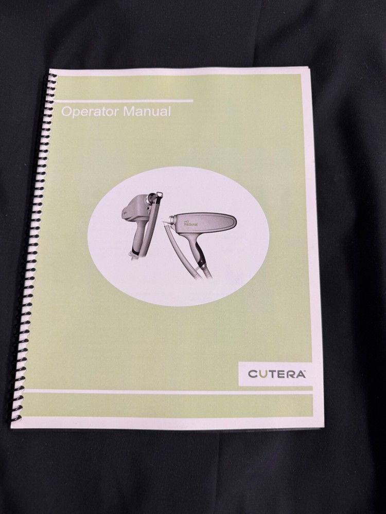 Cutera Pearl Fractional Operator Manual
