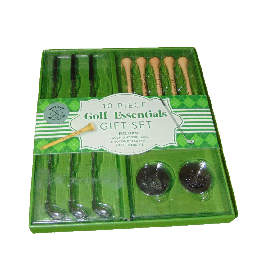 BEST DAD GOLF ESSENITALS GIFT SET NEW