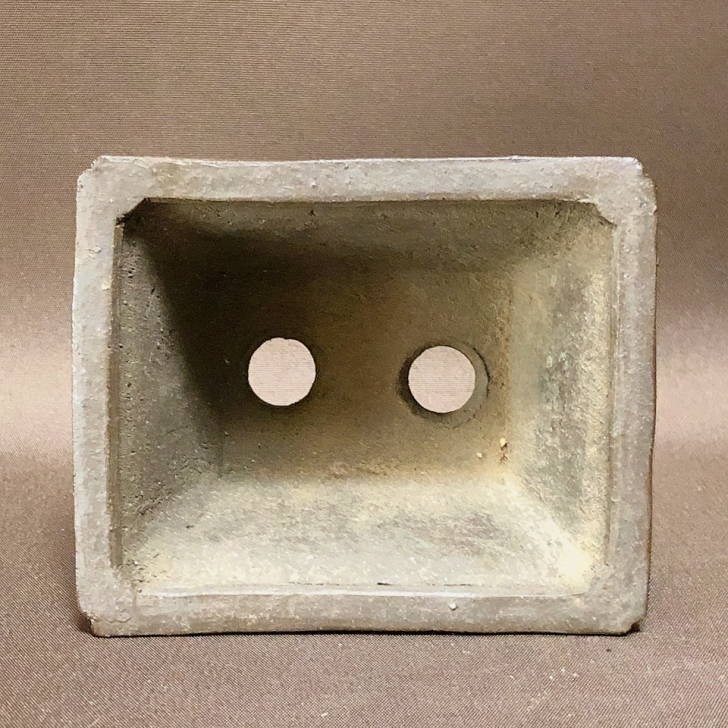 Hozan Yimaen Bonsai Pot - 10.2cm Rectangular Cloud Feet