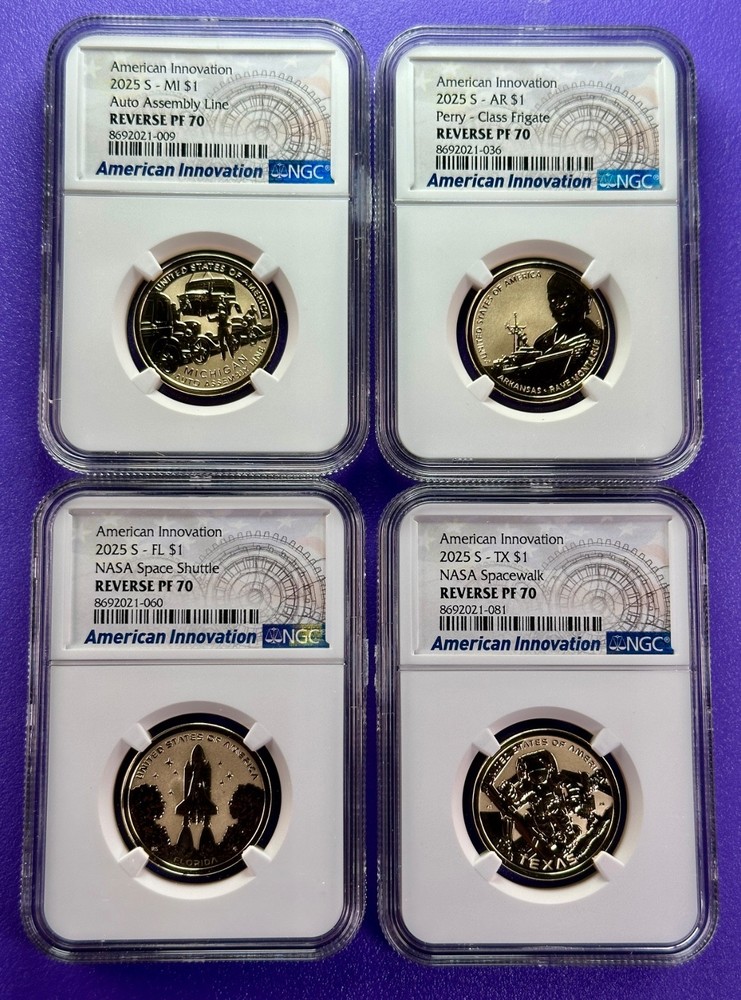 2025 S $1 American Innovation Set NGC Reverse PF 70
