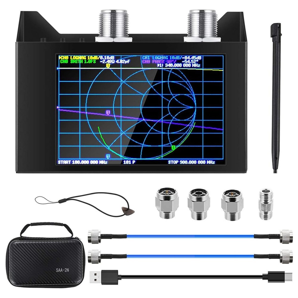 AURSINC NanoVNA SAA2N V2.2 Vector Network Analyzer, 50KHz3GHz 4" Touchscreen ...