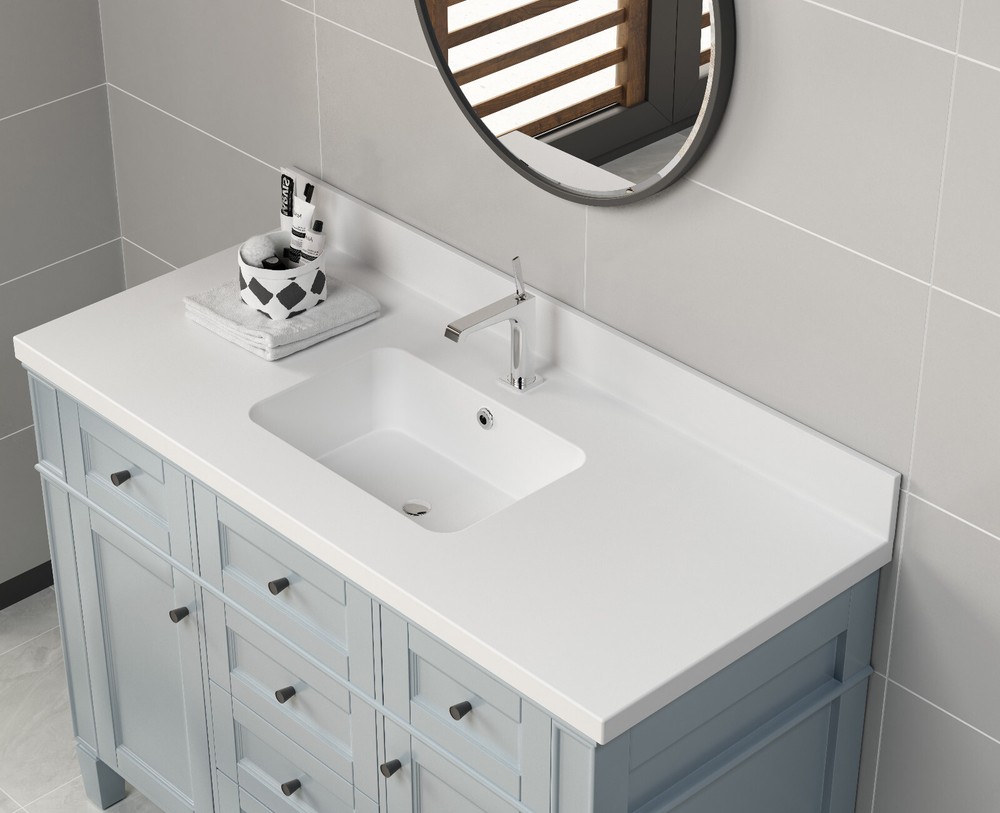 Dyconn Faucet 51 Inch Solid Surface Vanity Top