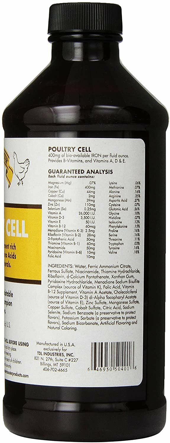 Rooster Booster Poultry Cell Bird Vitamin Supplement 16oz