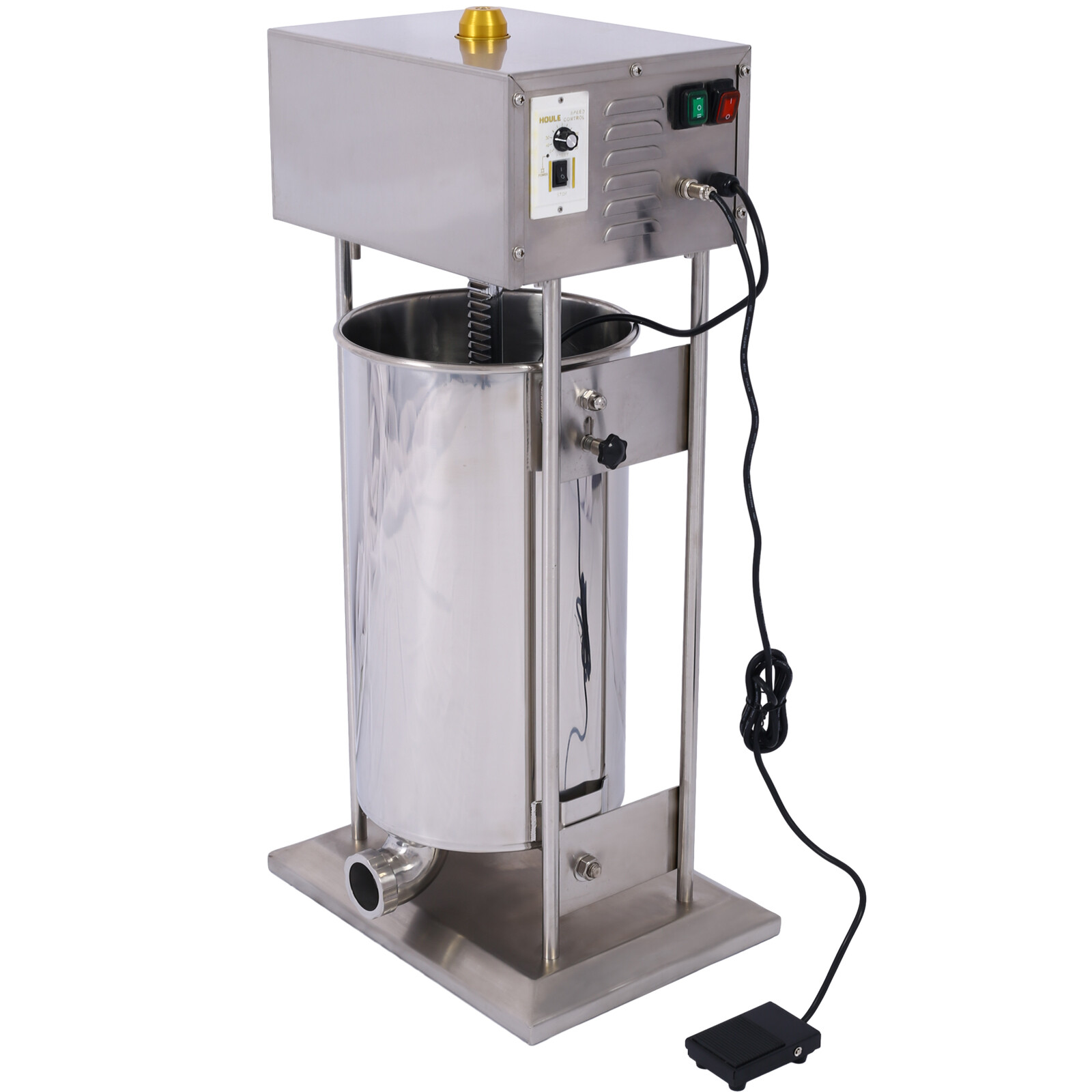 30L Sausage Stuffer Machine 10 Speed Vertical Sausage Maker 5 Filling Tubes