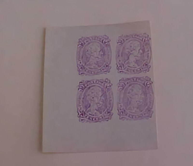 CONFEDERATE #9 ESSAY IN VIOLET  MINT NO GUM PRIVATE REPRINT