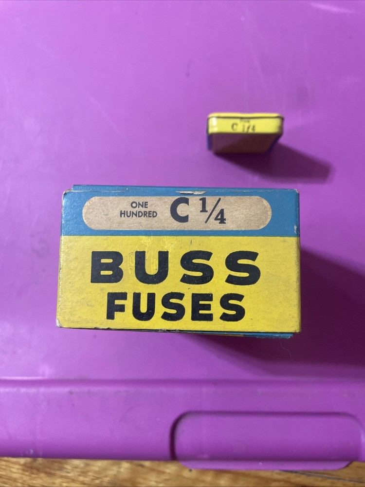 C 1/4 BUSSMANN FUSES 5 PCS