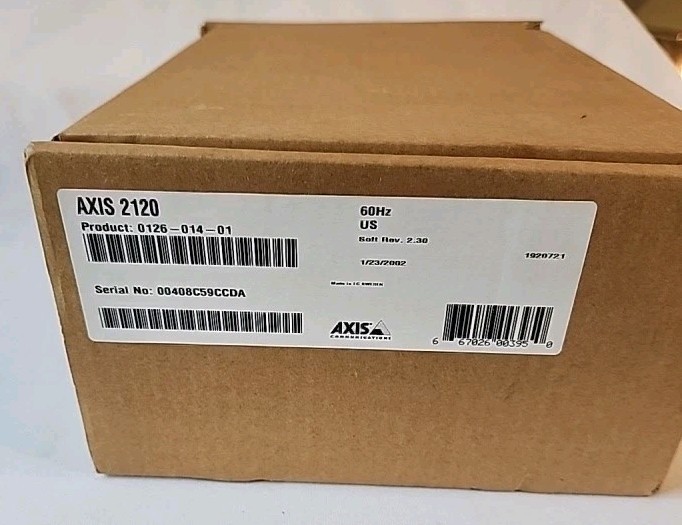 Axis 2120 IP Network Web Security Surveillance CCTV Camera & Lens